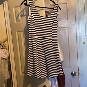 H&M’s Dark blue and white short dress size 14